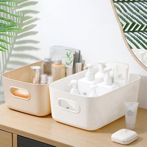 Plastic Desktop Storage Basket Sundries Storage Box Underwear Cosmetic Organizer Jewelry Snacks And Sundries Sorting Box