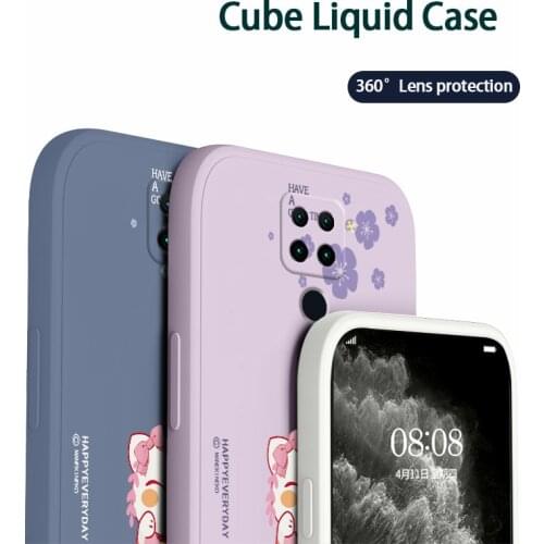 Polite Cat Phone Case For Xiaomi Redmi Note 10 10S 9T 9 8 7 Pro MAX Redmi 9 9A K40 K40pro K30 K20 Liquid Silicone Cover