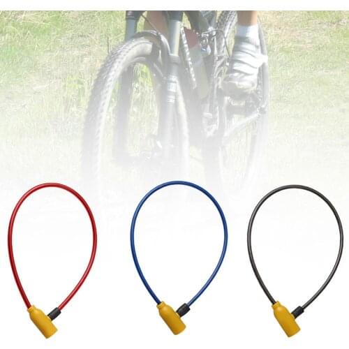 Portable Bike Lock Anti-theft Scooter Bike Bicycle Safety Steel Wire Lock with 2 Keys Outdoor Sports Bicycle Safety