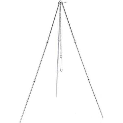 Aluminium alloy Campfire barbecue Tripod Pot racks Cooking Grill Hanger not include pot BBQ Accessories