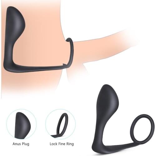 Silicone Male Prostate Massager Anal Butt Plug For Men G Spot Adult Erotic Sex Toys For Men Penis Delayed Ejaculation Sex Shop