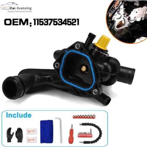 Engine Coolant Thermostat OEM 11537534521 For BMW Citroen C4 Mini Cooper Peugeot 207 308 3008 5008