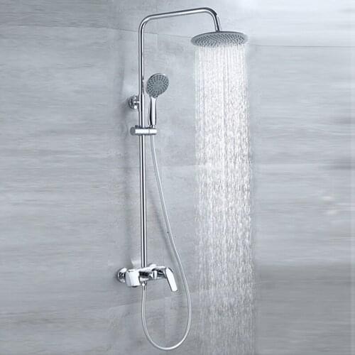 Thermostatic Shower Faucet Chrome Bathroom Shower Mixer Set Waterfall Rain Shower System Bathtub Faucet Taps
