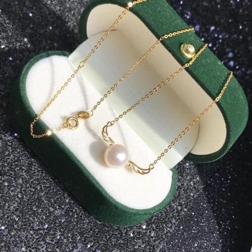 Angel Wing 925 Sterling Silver Necklace Findings Jewelry Base Settings Mountings Parts for Akoya Edison Pearls, Coral, Jade