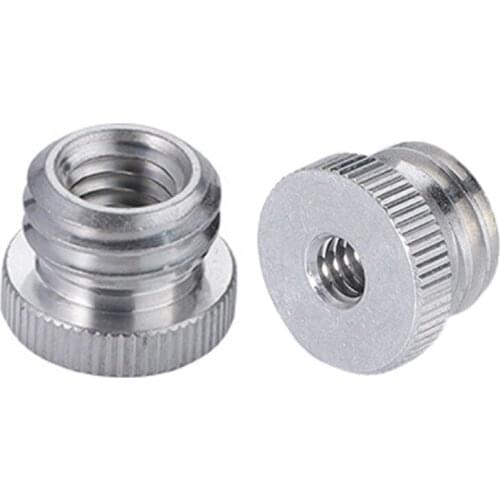 F2TE 5/8-Inch Male to 1/4-Inch Female Mic Screw Adapter Smooth Surface Compatible with Mic Microphone Stand Tripod Stand