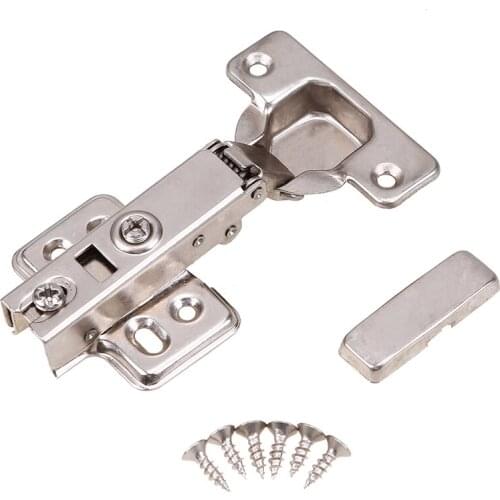 1PC 108mm Hydraulic Hinge Cold Rolled Steel Spring Hinges Damper Buffer Cabinet Cupboard Door Hinges Furniture Hardware