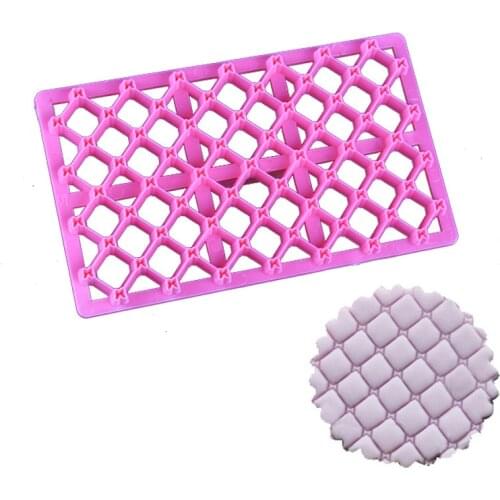 1 Pc Sugar Paste Gum Icing Baking Quilt Fondant Cake Raft Equipment Tool Embosser Cutter Icing Embosser Mould