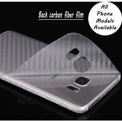 Sinzean 100PCS Back carbon fiber film screen protector(Not Tempered Glass) for iphone/samsung/xiaomi/huawei all phone models