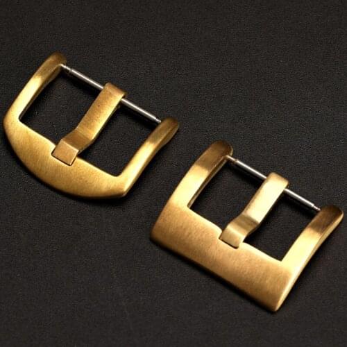 18 20 22 24MM Brass Buckle, Leather Strap Buckle, Vintage 0ld Watch Accessories