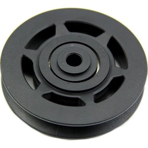 95mm Black Bearing Pulley Wheel Cable Gym Equipment Part Wearproof