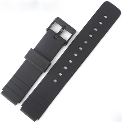 Watch Accessories Resin Strap For Casio MQ-24 58 59 76 98 104 Black Resin Tape