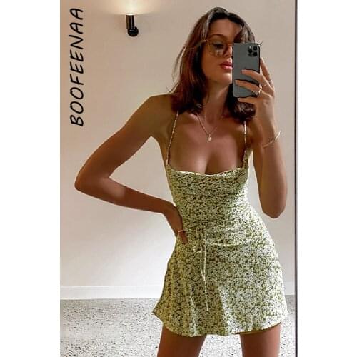 Цветочные летние платья BOOFEENAA China At AliExpress