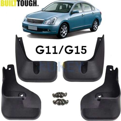 Mud Flaps For Nissan Almera G15 G11 RU-Version 2012 - 2018 Bluebird Sylphy 06-14 Splash Guards Mudguards Fender 2013 2014 2015