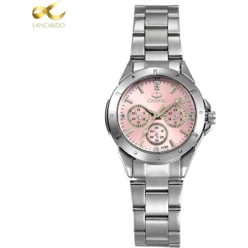 LANCARDO Womens Quartz Watch Simple And Delicate Tri-eye Decorative Bar Dial Ladys Charm Luxury Wristwatch Reloj Hombre Clock