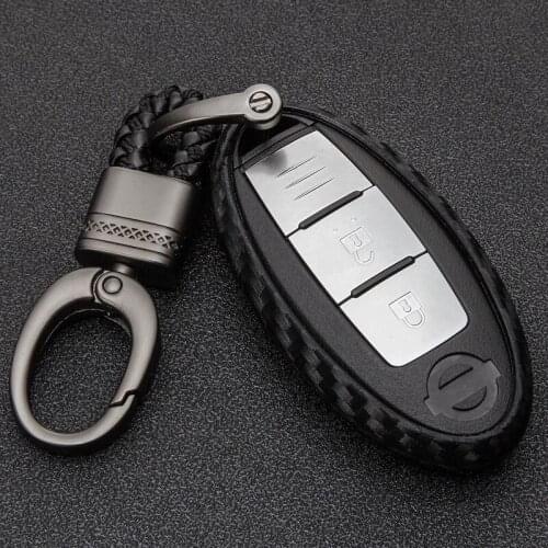 KUKAKEY Car Key Case Cover For Nissan Teana X-Trail Qashqai Note Livina Sylphy Tiida Sunny Murano Auto Accessories