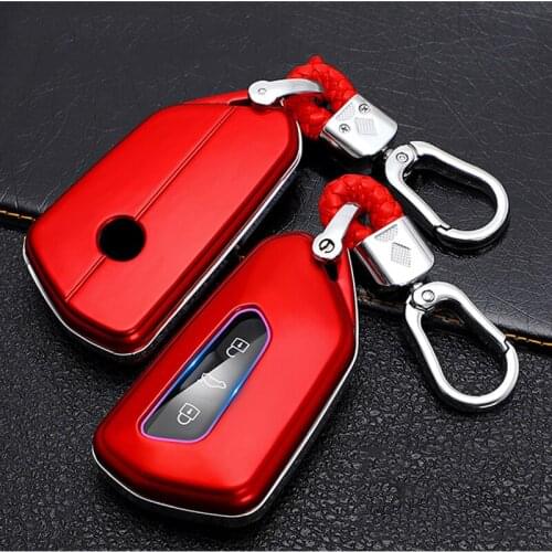 Car Key Cover Smart Keyless Remote Control Cases Keychain Holder for VW Volkswagen Golf 8 Mk8 2020 for Skoda Octavia 3 Buttons