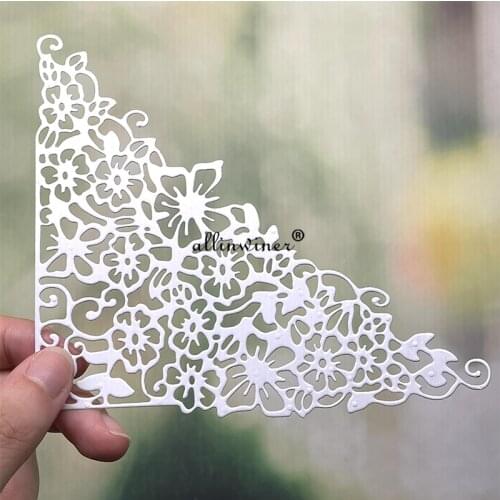 Flower corner frame Metal Cutting Dies Stencils For DIY Scrapbooking Decorative Embossing Handcraft Die Cutting Template