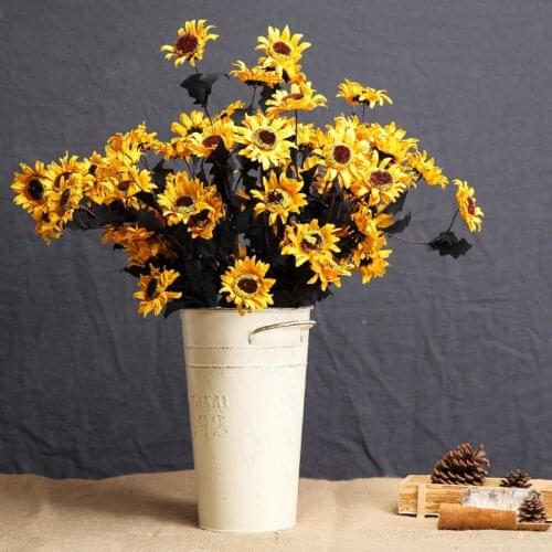Erythrina Sea 1 bundle 5 Heads Sunflower Artificial Flower Fake Plastic 3