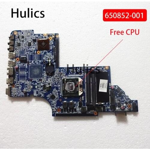 Hulics Original 650852-001 mainboard For HP PAVILION DV6 DV6-6000 series Laptop Motherboard DDR3 main board