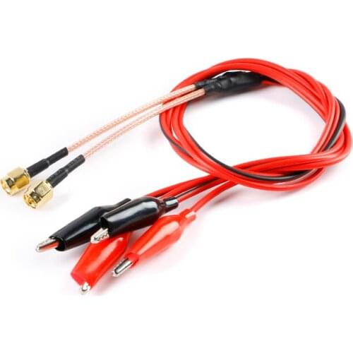 Frequency shooting SMA to alligator clip cable / SMA male to alligator clip test line RG316 cable length 50CM