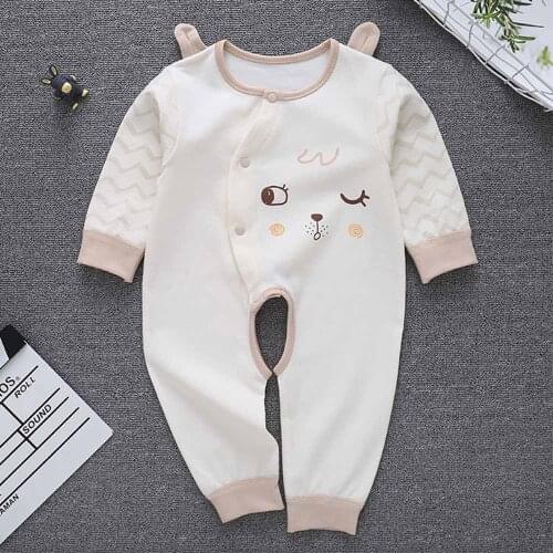 AmyaBaby Newborn Baby Girl Onsies Long Sleeve Cartoon Infant Boy Rompers Cotton Baby Clothes New Born Boy Girl jumpsuit