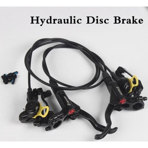 ZOOM Bicycle Hydraulic Disc Brake Set 750/1350mm Bike Oil Pressure Disc Brake Kit Ultralight IS Mtb Brake Mountain Bike Part