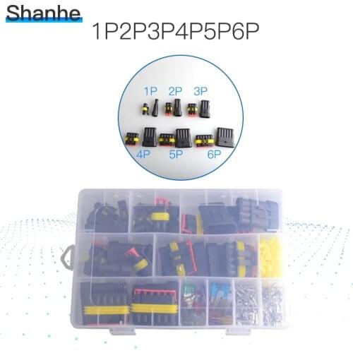 Car Motorcycles Waterproof Electrical Connectors Kit 1/2/3/4/5/6 Way Pin