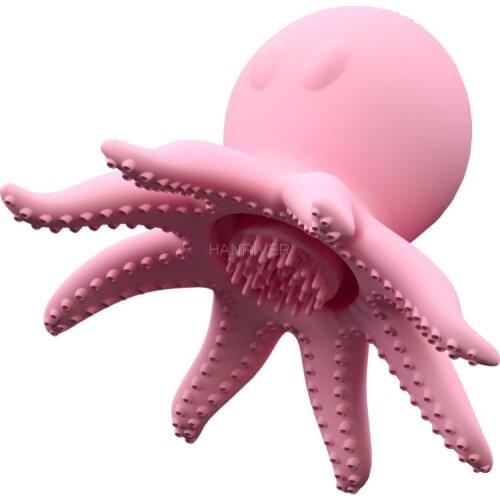 Small octopus breast pump female masturbation device vibrating egg vibration swing breast massager adult toy