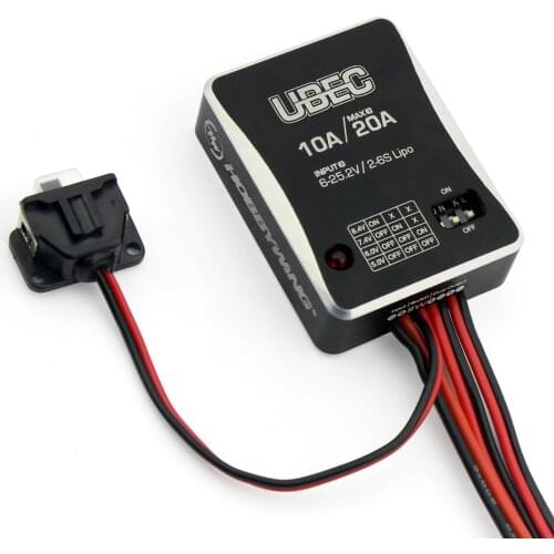Hobbywing 10A 2-6S UBEC Module UBEC-10A External BEC Switching Board DC-DC Regulator voltage switches 5.0V/6.0V/7.4V/8.4V for RC