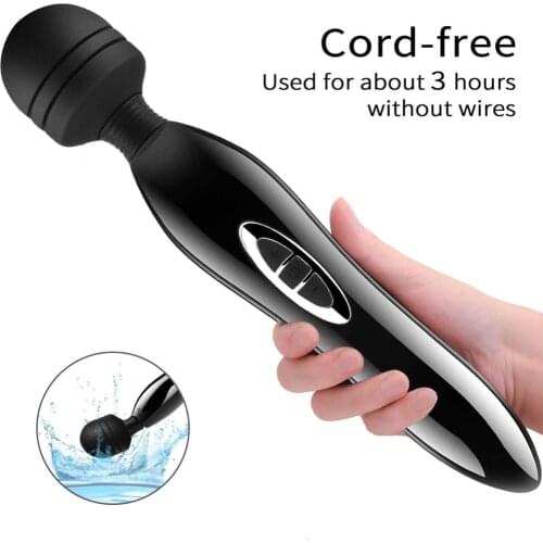 Powerful Clit Vibrator For Woman Huge AV Magic Wand Massager Body Massage Clitoral Stimulator Big Head Vibrator Erotic Sex Toys