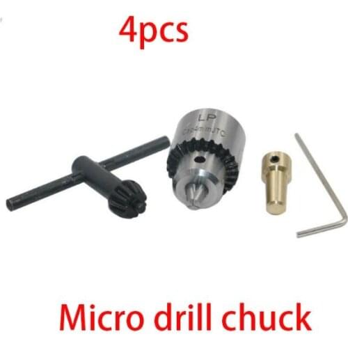 2021 New Micro Drill Chucks Motor Jaw Clamping 0.3-4mm Cone Mounted Spindle 3.17mm Shaft