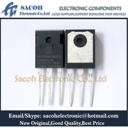 Free Shipping 10Pcs APT50GN60BDQ2G APT50GN60BDQ3G TO-247 50A 600V Field Stop IGBT