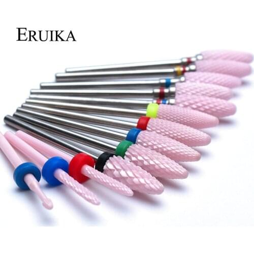 Ceramic Nail Drill Bit Milling Cutter Rotate Burr Nail File Machine Manicure Cleaning Cuticle Polishing Foot Care Accessories