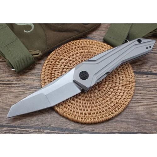 Folding Knife ZT 0055 ZT0055 S35VN steel blade Titanium alloy handle Ball system Hunting portable Survival Tactical Pocket Knife