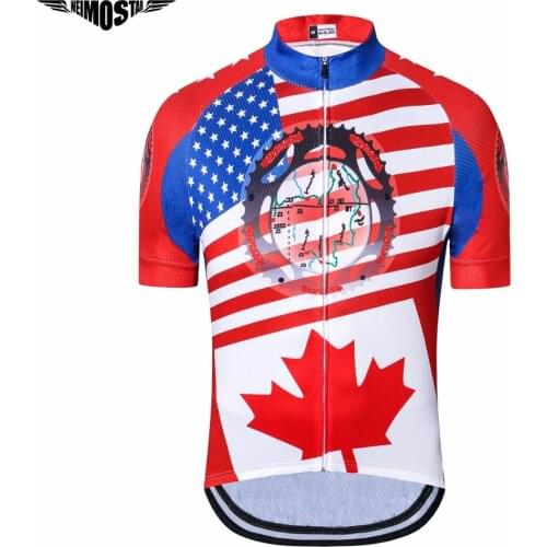 WEIMOSTAR 2018 Maple Canada Cycling Jersey Men Summer MTB Quick Dry Bicycle Jersey Shirt Ropa Ciclismo Bike shirt Clothing