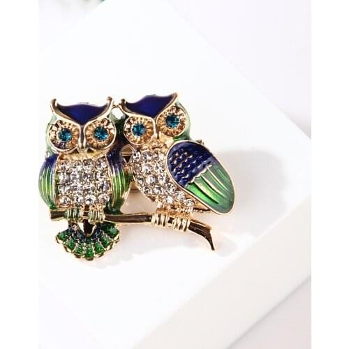 Japanese Korean Fashion Elegant Glorious & Creative Cartoon Cute Owl Brooch Brooch Accessories