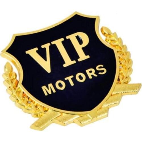 2PCS Car Sticker MOTORS Emblem Badge VIP Decal For BMW E46 E52 E53 E60 E90 E91 E92 E93 F01 F30 F20 F10 F15 F13 M5 M6 X1 X3 X5 X6