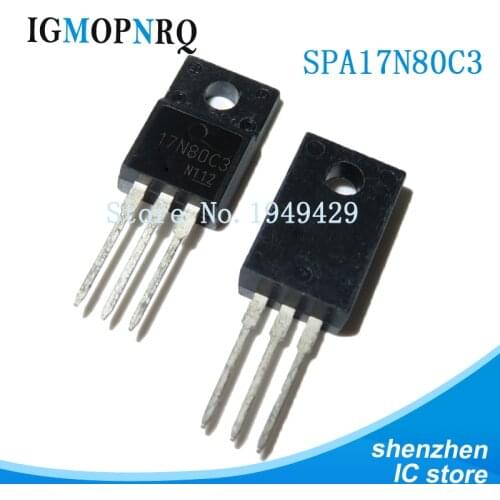 5PCS SPA17N80C3 TO-220 SPA17N80 TO-220F 17N80C3 new