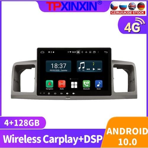 Android 10 For Toyota Corolla EX 2007 -2012 Car Radio Multimedia Video Recorder Player Navigation GPS Accessories Auto 2din DVD