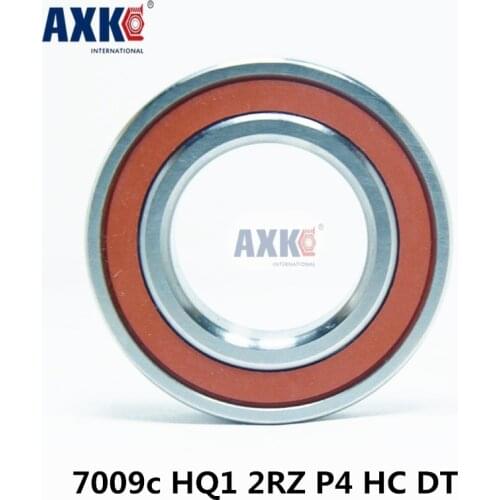 AXK 7009 7009C 2RZ HQ1 P4 DT A 45x75x16 *2 Sealed Angular Contact Bearings Speed Spindle Bearings CNC ABEC-7 SI3N4 Ceramic Ball