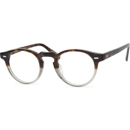 Belight Optical Handmade Craft Women Men Acetate Prescription Round Vintage Retro Eyeglasses Spectacle Frame Eyewear OV5186