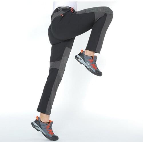 New Outdoor Stretch Pants Men Women Summer Quick Dry Mountain Climbing Fishing Hiking Trekking Waterproof Trousers Plus 8XL PN54