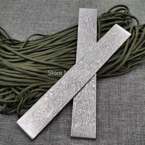 1piece VG10 Sandwich Damascus Steel for DIY Knife Making Flowing Water Pattern Steel Knife Blade Blank Has Been Heat Treatment