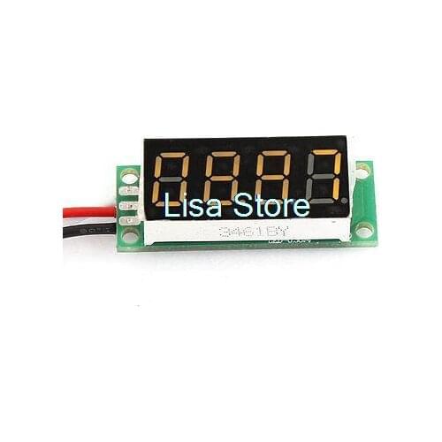DC 0-50V 4 Digital Panel Voltmeter 3.6" Yellow LED Display Volt Test Meter