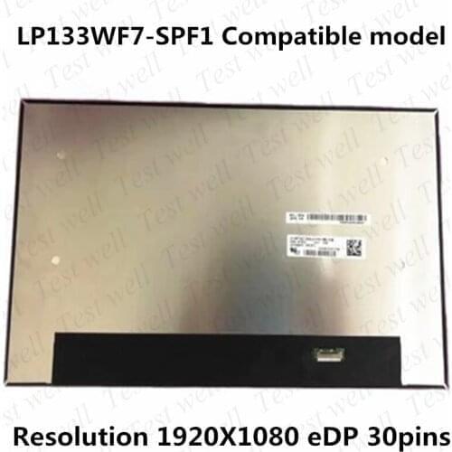 For Dell Latitude 5310 7310 Laptop LED LCD Display Screen Replacement Matrix LP133WF7-SPF1 B133HAN05.6 IPS 60Hz DP/N 084XF7