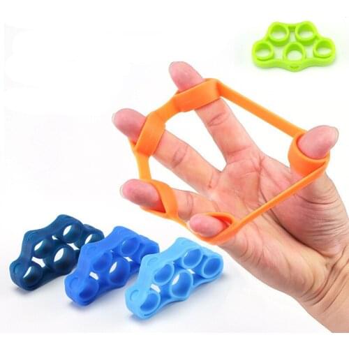 Hand Gripper Silicone Finger Expander Exercise Finger Exerciser Resistance Bands Fitness Hand Grip Strengthener Wrist Trainer