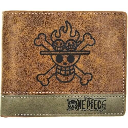 Brown color comic woman man wallet Purse one piece/Black Butler/Fairy Tail //Dead Note/ Billfold PU Wallets