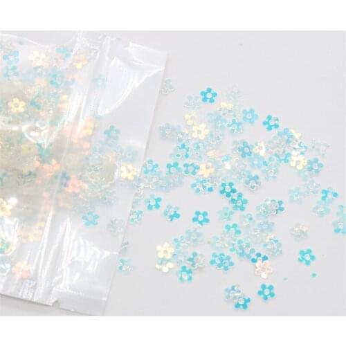 KSCRAFT 4mm/7mm Flower Shape Sequins PVC Flat for DIY Card Making Craft Color Collection