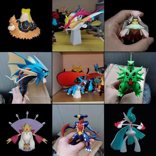 Pokemon Doll Mega Beedrill Tyranitar Action Figure Sharpedo Adult Collection Model Toys Alakazam Gyarados Salamence