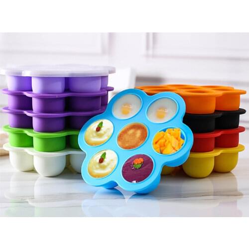 140G baby Food Container Infant Fruit Breast Milk Storage Box Freezer Tray Crisper